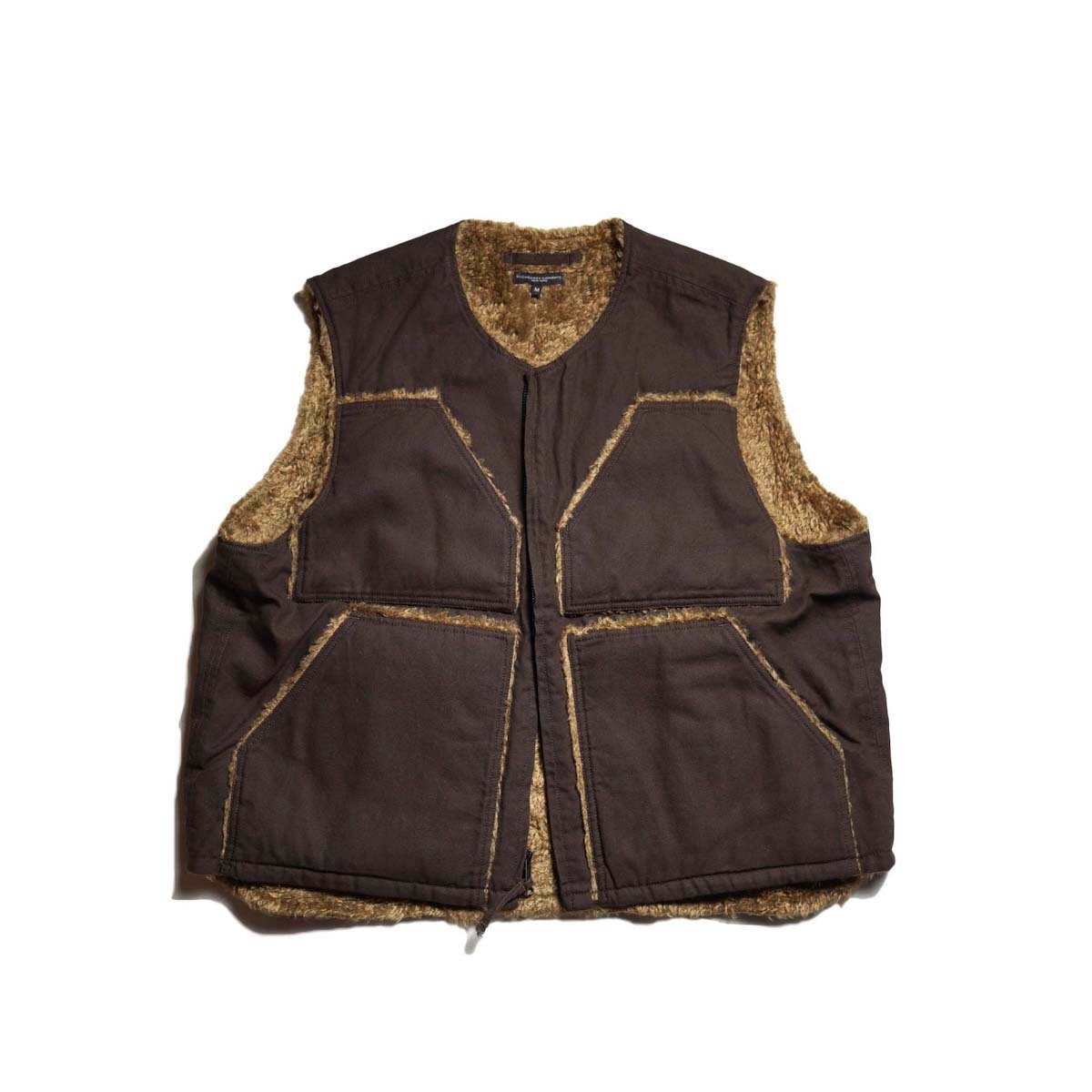 Engineered Garments / Over Vest - 10oz Duck Canvas (Brown)